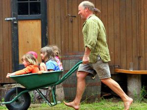 Children Barrow village green